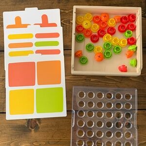 Lovevery Mosaic Button Board from The Companion Play Kit 22 23 24